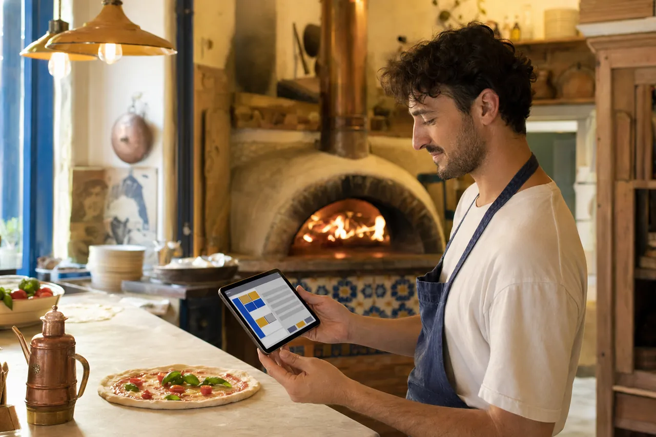 Pizzeria Capri à Marseille, équipée caisse enregistreuse shopcaisse