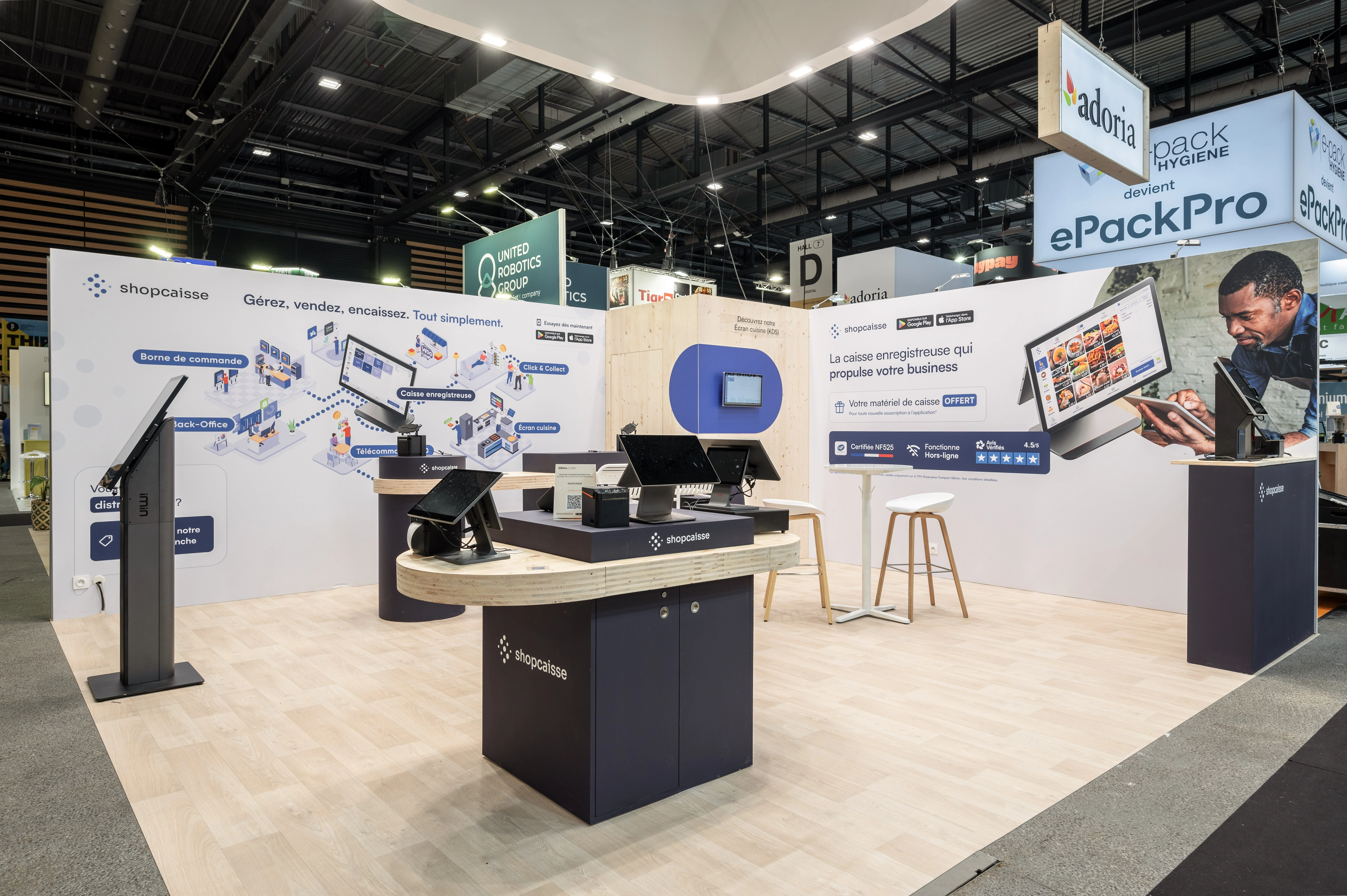 Stand shopcaisse au SIRHA