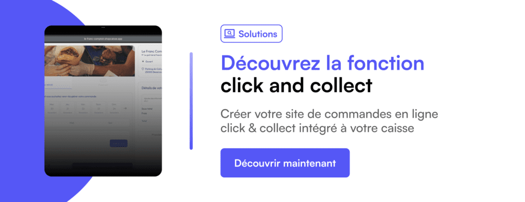 Bannière click and collect