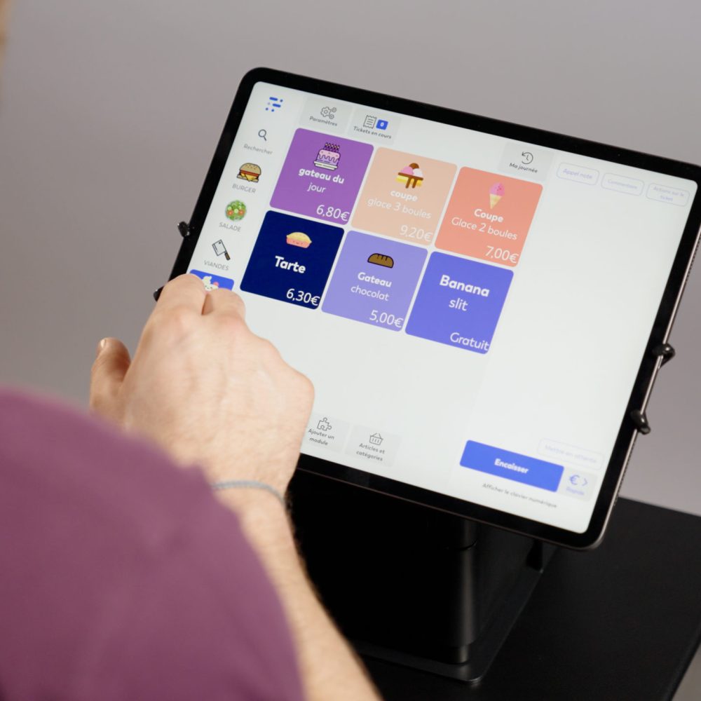 tablette caisse enregistreuse